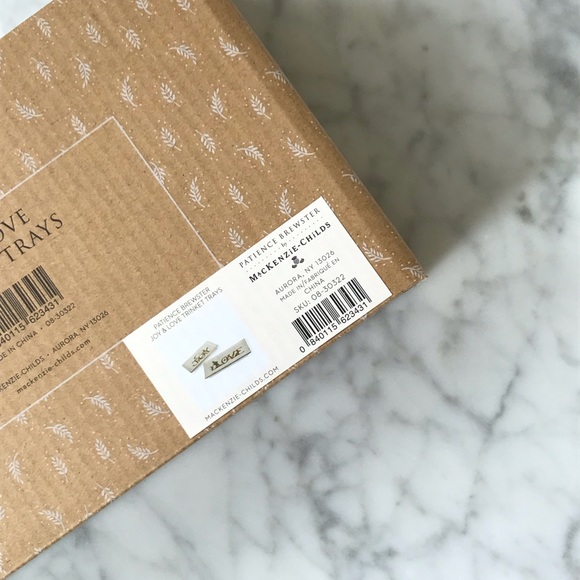 mackenzie childs Patience Brewster Joy & Love Trinket Trays - Picture 5 of 6